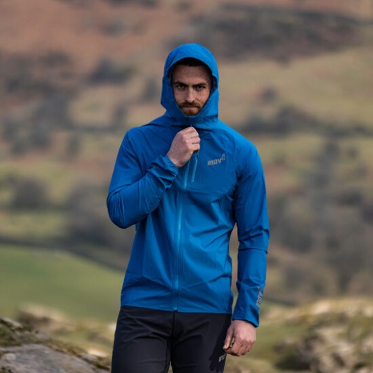 Inov-8 Blau Stormshell Wasserdichte Jacke Herren